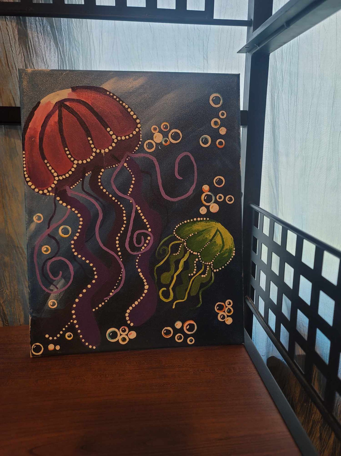 Jellyfish 11x14 Canvas